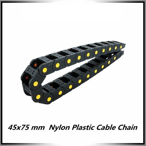 45x75 mm 45 * 75 mm Nylon Mochine Towline Plastic Cable Chain Drag Chain Slient Bridge L 1m in Saudi Arabia
