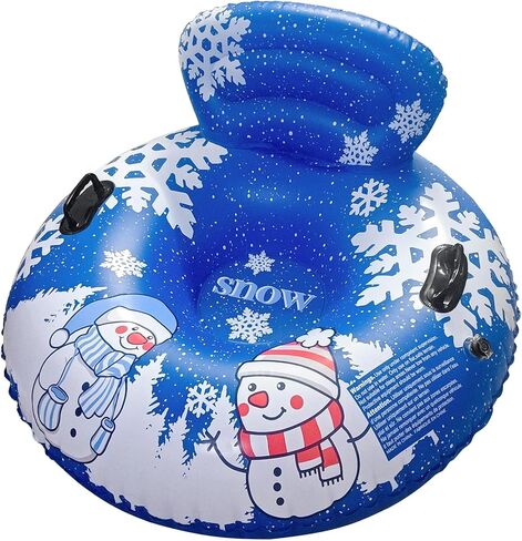 DIMAR GARDEN 47" Snow Tube Inflatable Snow Sled with Heavy Duty PVC and Handles in Kuwait