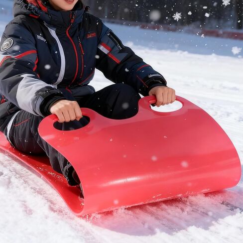 8 Pcs Large 54" Snow Sled for Adults Snowflake Slider Mat, Flexible Roll Up Sleds for Snow, Lightweight Carpet Plastic Snowboard Sled High Speed for Winter Ski Outdoor Game, 4 Colors in Kuwait