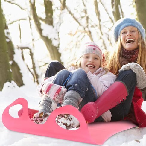 8 Pcs Large 54" Snow Sled for Adults Snowflake Slider Mat, Flexible Roll Up Sleds for Snow, Lightweight Carpet Plastic Snowboard Sled High Speed for Winter Ski Outdoor Game, 4 Colors in Kuwait