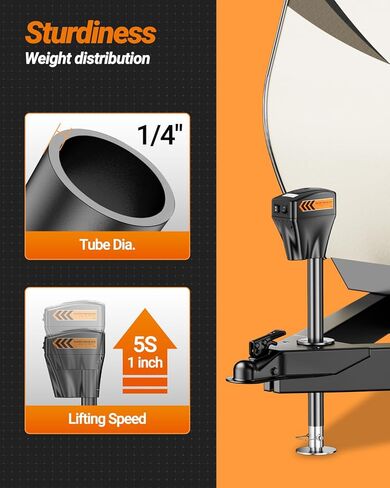 مقبس مقطورة كهربائي SEALIGHT 7500LB، مقبس لسان كهربائي عالي التحمل RV، 9.84 بوصة - 33.85 بوصة مقبس لسان كهربائي مقاوم للماء لمقطورة على شكل حرف A، ومقطورة المرافق، RV، 12 فولت تيار مستمر وإضاءة LED in Saudi Arabia