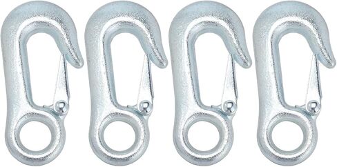 Qiilu Heavy Duty Winch Set - 4Pcs Galvanized Clevis Slip Hooks for Towing Trailers and Yachts,Includes Safety Latches (108 * 20mm) in Saudi Arabia