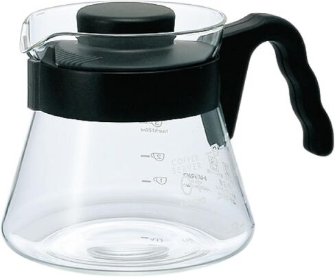 Hario V60 Glass Coffee Server, 1000ml, Black in Saudi Arabia