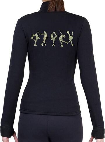 NY2 SPORTSWEAR Figure Skating Polartec Polar Fleece Jacket with Rhinestones JR224MIX - Adult Sizes in Saudi Arabia