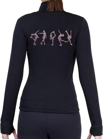 NY2 SPORTSWEAR Figure Skating Polartec Polar Fleece Jacket with Rhinestones JR224MIX - Adult Sizes in Saudi Arabia