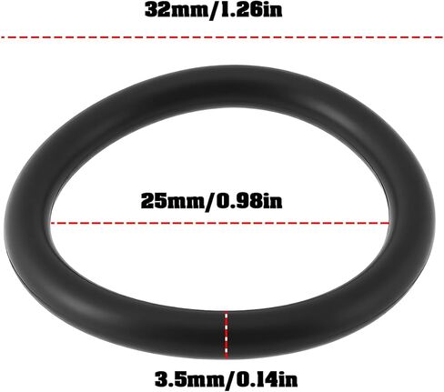 LT Easiyl 10pcs Saw Fuel Tank Cap Seal Rings 25x32x3.5mm Compatible with Stihl 026AV MS260 in Saudi Arabia