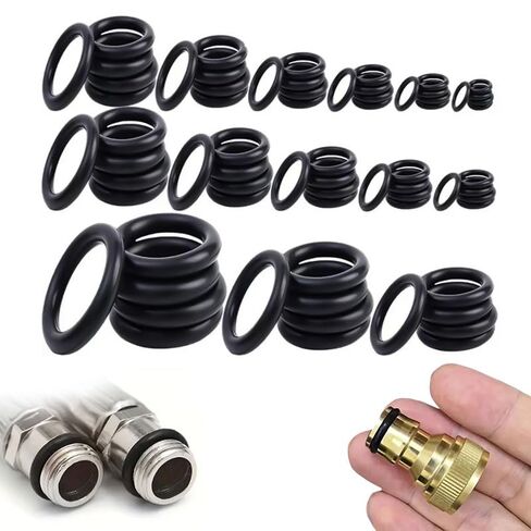 225 Pcs O Ring Kit 20 Size Rubber Assortment Set, Assortment for Pipe Valve Mechanical Equipment Sealing Air Water Liquid Leak Repair Industrial Maintenance Workshop Plumbing in Saudi Arabia