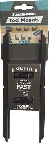 StealthMounts Tool Holder Compatible with Makita 40V XGT (4 Pack) - Black | StealthMounts Tool Mounts | Made in The UK in Saudi Arabia