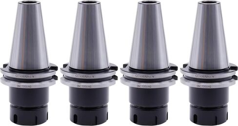 4 pcs CAT 40 Taper ER-25 Collet Chuck, Tool Holder, 2 3/4" Projection in Saudi Arabia
