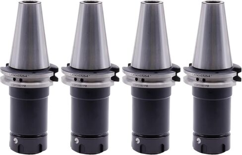 4 pcs CAT 40 Taper ER-25 Collet Chuck, Tool Holder, 2 3/4" Projection in Saudi Arabia