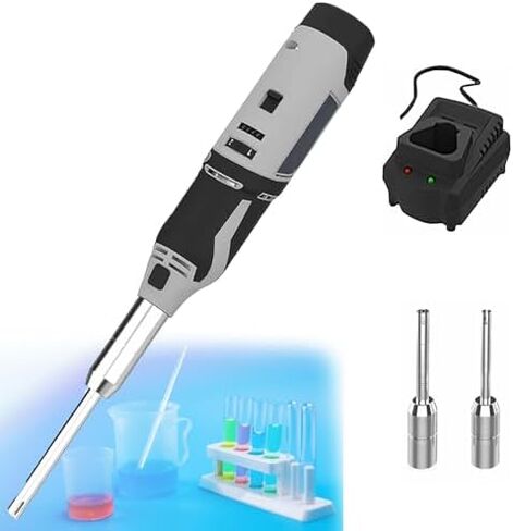 High-Speed Lab Cell Tissue Homogenizer 0.5-250ml, 6 Adjustable Speeds, Includes 6mm, 8mm, 10mm Heads, Ideal for Food, Medicine, and Cosmetic Applications in Kuwait
