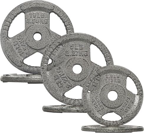 Fitvids Standard Cast Iron 1-Inch Weight Plates for Strength Training & Weightlifting, 35LB/70LB/120LB in Saudi Arabia