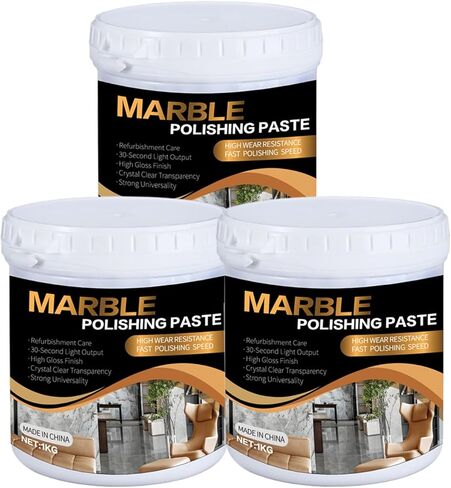 Marble Polishing Paste, Professional Marble Cleaner & Quartz Polish, Stone Sealer & Protector for Countertops, Floors, and Walls – Marble Polishing Compound Kit, 2.2LB (1 Piece) in Saudi Arabia