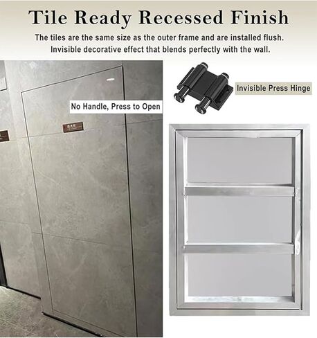 باب لوحة وصول مجوف للبلاط، باب وصول للفحص المخفي مع مزلاج يعمل باللمس، فتحة معدنية متينة لسهولة الوصول إلى الجدران والأسقف in Kuwait