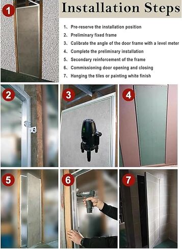 باب لوحة الوصول المجوف - باب الوصول للفحص المخفي للبلاط، سهل التركيب، تصميم معدني بمزلاج يعمل باللمس، حل وصول متين وآمن للجدران والأسقف in Kuwait