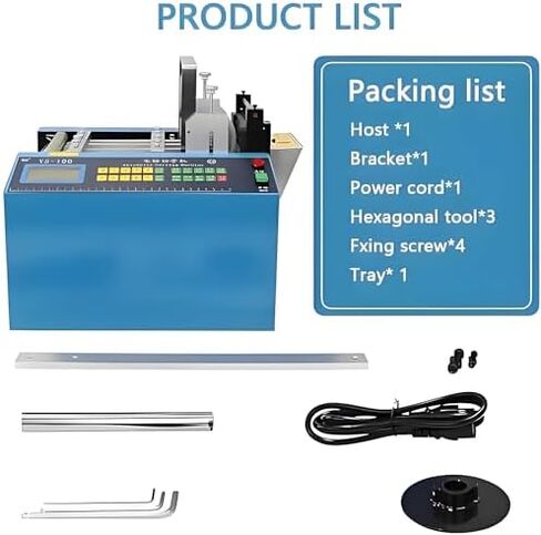 Zocxielr 250W أنبوب كابل الأنابيب دقيق، آلة قطع الأنابيب الأوتوماتيكية المنكمشة بالحرارة مع التحكم بالكمبيوتر الصغير، للأكمام in Kuwait
