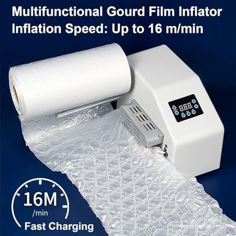 Zocxielr Air Cushion Filling Machine - Automatic Inflatable Packaging, Inflation Speed 16 M/min, Heat Sealing Temperature 80-175°C in Saudi Arabia