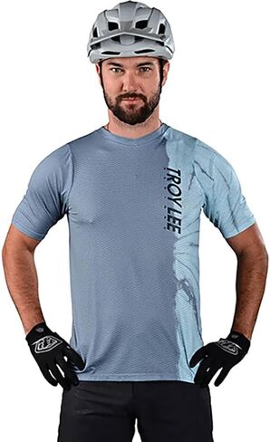 Troy Lee يصمم Skyline Air Jersey - استراحات الرجال Blue Slate Blue ، M. in Kuwait