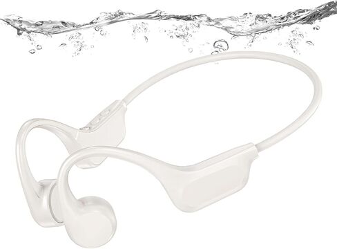 سماعات توصيل العظام ، سماعات أذن مفتوحة Bluetooth 5.3 سماعات الرأس الرياضية اللاسلكية مع الميكروفون ، سماعات الرأس العازلة للركض ، ركوب الدراجات ، القيادة (الأسود والرمادي) in Kuwait