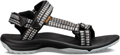 Teva Womens terra fi lite صندل المشي قابل للتعديل - أسود/رمادي - 6 لنا in Kuwait