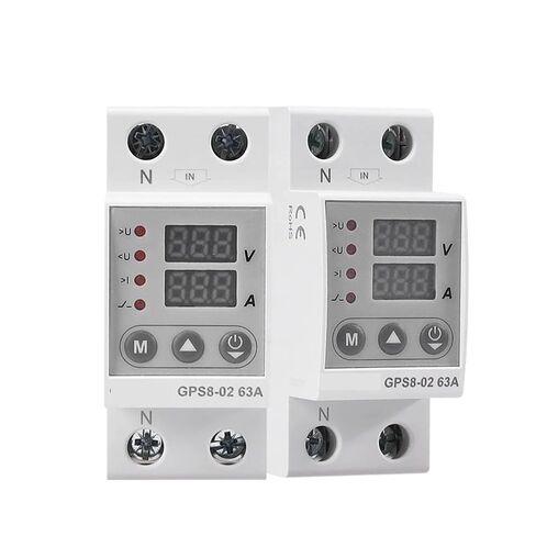 واقي المحرك GPS8 Din Rail فوق التيار الخامس تحت جهاز الحماية 40A 63A 80A 220VAC واقي فقدان الطور (GPS8-02-U،63A) in Kuwait