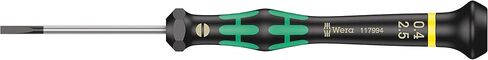Wera 05117994001 Kraftform Micro 2035 Slotted Electronics Precision Screwdriver, 2.5mm Head, 50mm Blade Length in Saudi Arabia