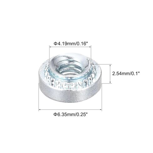 Self -Clinching Nuts,#4-40 x 0.1-Inch Carbon Steel with Zinc Plating Rivet Nut Round Head Steel Metal Sheet Mounting Hardware Fastener 50pcs in Saudi Arabia