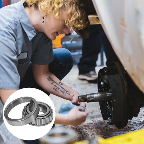 L44643/L44610 Tapered Roller Bearing Cone and Cup, 1.0000" Bore x 1.9800" OD x 0.5906" Thick Chrome Steel Taper Set A14 Bearings JD8933 JD8253 – Trailer Wheel Bearing Kit in Saudi Arabia