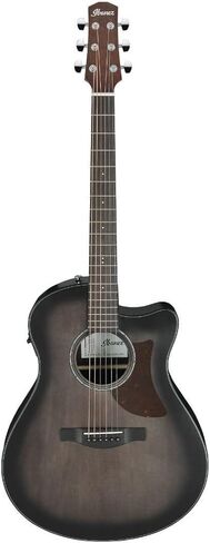 Ibanez AAM70CETBN Advanced Acoustic Auditorium Acoustic-electric Guitar - Tranparent Charcoal Burst in Saudi Arabia
