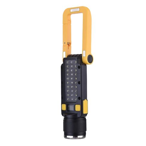 Karlak Versatile Lighting for Repairs, Rechargeable Work Light with Rotatable Head, Digital Battery Display, 2 Lighting Modes, Foldable LED Work Light with Multiple Placement Options, (Work Light) in Saudi Arabia