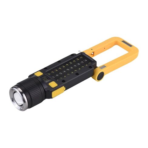 Karlak Versatile Lighting for Repairs, Rechargeable Work Light with Rotatable Head, Digital Battery Display, 2 Lighting Modes, Foldable LED Work Light with Multiple Placement Options, (Work Light) in Saudi Arabia