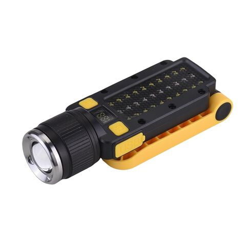Karlak Versatile Lighting for Repairs, Rechargeable Work Light with Rotatable Head, Digital Battery Display, 2 Lighting Modes, Foldable LED Work Light with Multiple Placement Options, (Work Light) in Saudi Arabia
