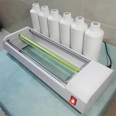 Electric Paint Shaker Machine, Avoid Precipitation Rolling Machine, DIY Vortex Mixer, Hold 6 Bottles of 1L Ink, Rotator Shaker Roller Device, for Applicable to Cylindrical Bottles in Saudi Arabia
