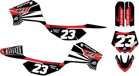 Graphics Kit for Apollo RFZ X4-X6 X14-X19 (All Years) FH Series Dark-Blue 09 Mil-Dirt Pit Bike Motorcycle Stickers,Dirtbike Racing Decal Automotive Motocross Accessories no Plastics in Saudi Arabia