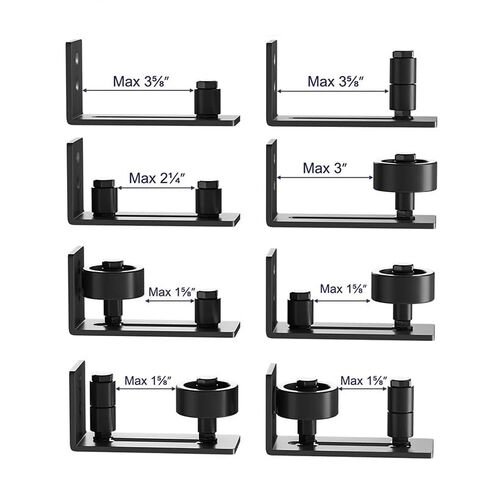 8 in 1 Sliding Door Slides Rails Barn Door Floor Guide Stay Roller for Bottom Adjustable Roller Flush Design Door Hardware in Saudi Arabia