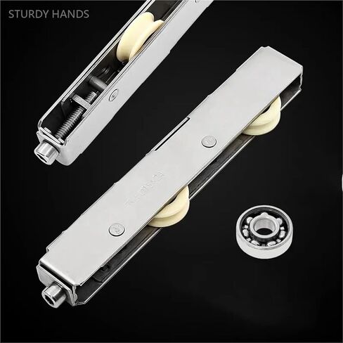 1pc Stainless Steel Door Window Pulley Sliding Door Caster Balcony Door Roller Window Pulley Furniture Hardware Cabinet Wheel(A) in Saudi Arabia