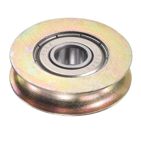 2pcs U Groove Sliding Door Roller 8mm Shaft Hole 32mm Dia. Bearing Steel Sliding Wheels/Rollers/Pulleys for Furniture Hardware in Saudi Arabia