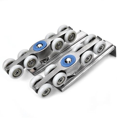 KAK Stainless Steel Sliding Door Rollers Bear 120KG Bedroom Wood Door Hanging Wheels Meeting Room Wardrobe Door Roller Wheels in Saudi Arabia