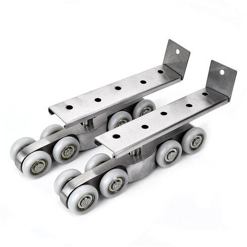 KAK Stainless Steel Sliding Door Rollers Bear 120KG Bedroom Wood Door Hanging Wheels Meeting Room Wardrobe Door Roller Wheels in Saudi Arabia