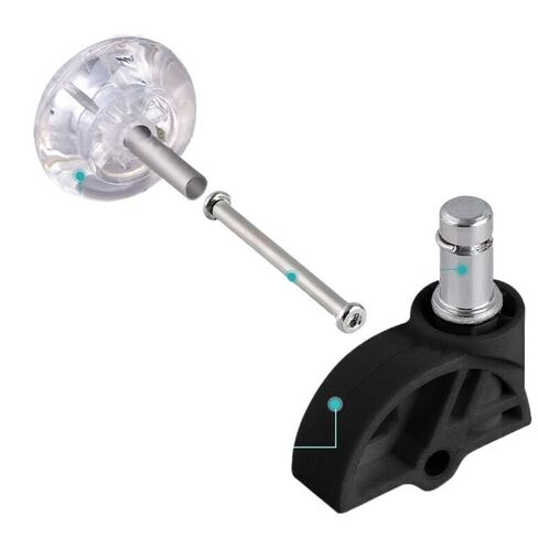 5PCS 2inches Office Chair Caster Wheels Swivel Rubber Soft Safe Rollers Transparent Furniture Wheel for Furniture in Saudi Arabia