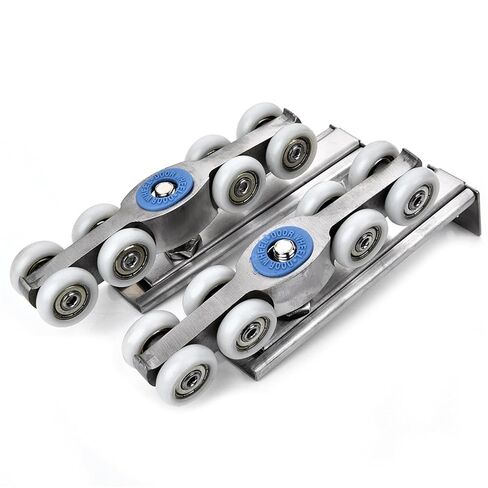 الفولاذ المقاوم للصدأ انزلاق الباب بكرات الدب 120 كجم غرفة نوم الخشب الباب عجلات معلقة غرفة الاجتماعات باب خزانة الملابس عجلات الأسطوانة in Kuwait