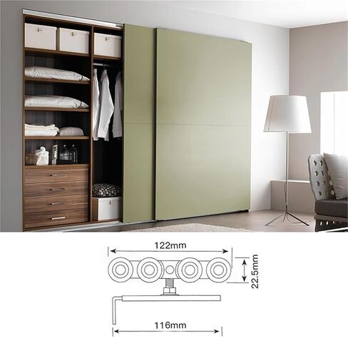 الفولاذ المقاوم للصدأ انزلاق الباب بكرات الدب 120 كجم غرفة نوم الخشب الباب عجلات معلقة غرفة الاجتماعات باب خزانة الملابس عجلات الأسطوانة in Kuwait