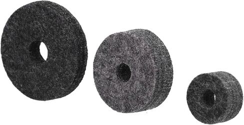 Cymbal Felt Set Clutch Bracket Tube Drum Accessory Premium Stainless Steel Wing Nut Fiber Felt for Drum Kits Black Silver 21Pcs in Saudi Arabia