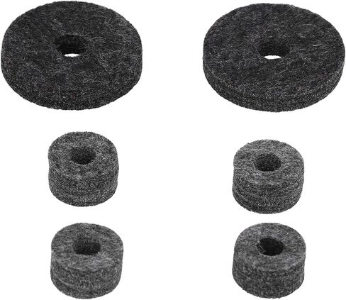 Cymbal Felt Set Clutch Bracket Tube Drum Accessory Premium Stainless Steel Wing Nut Fiber Felt for Drum Kits Black Silver 21Pcs in Saudi Arabia