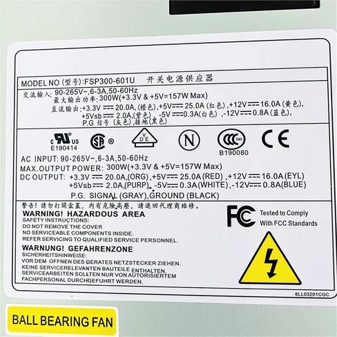 لـ FSP300-601U قوة التألق 300 واط ATX12V 1U تحويل التيار الكهربائي مع موصل PFC 24 دبوس نشط in Kuwait