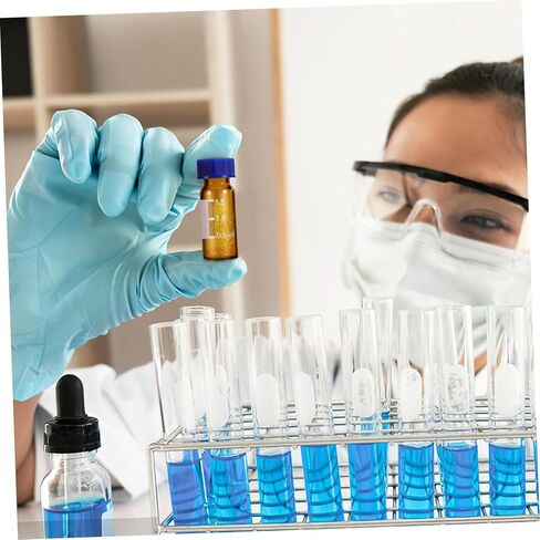 Cabilock 100 Pcs Glass Vials Mini Bottles with Lids Amber Bottles 1.5ml/2ml Graduated for Accurate Measurement in Saudi Arabia