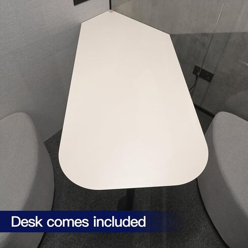 Soundproof Office Pod Booth, 2 Person Meeting Pod Black, Quiet Meeting Pod with Acoustic Panels, Portable Modular Pod, Mobile Sound Proof Booth, Privacy Phone Booth for Calling H92in W63in D55in in Saudi Arabia