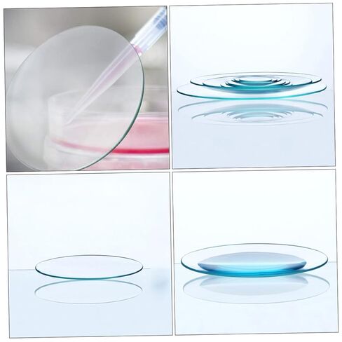 OSOLADY 8 قطع من أغطية أكواب المختبر من زجاج البورسليكات العالي وأغطية أطباق التبخير لتجارب الكيمياء في الفصول الدراسية والاستخدام المنزلي in Kuwait