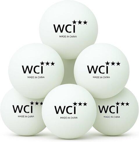 PARTY BALL Sports Ping Pong Balls – Official Size 40mm 3-Star Professional Table Tennis Balls, Durable High Performance for Training & Competition, White (6 Pack) in Saudi Arabia