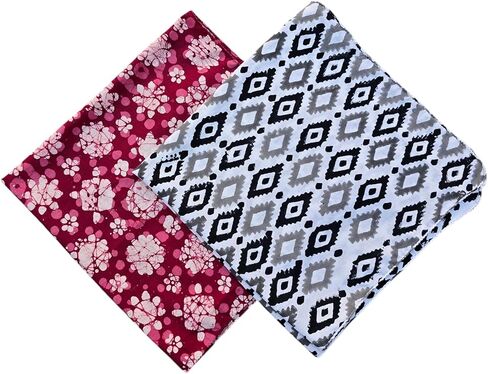 cotton hanlblock print bandanas Cotton Bandana, Neckerchief, Cotton Square Scarf gift handkerchief in Saudi Arabia